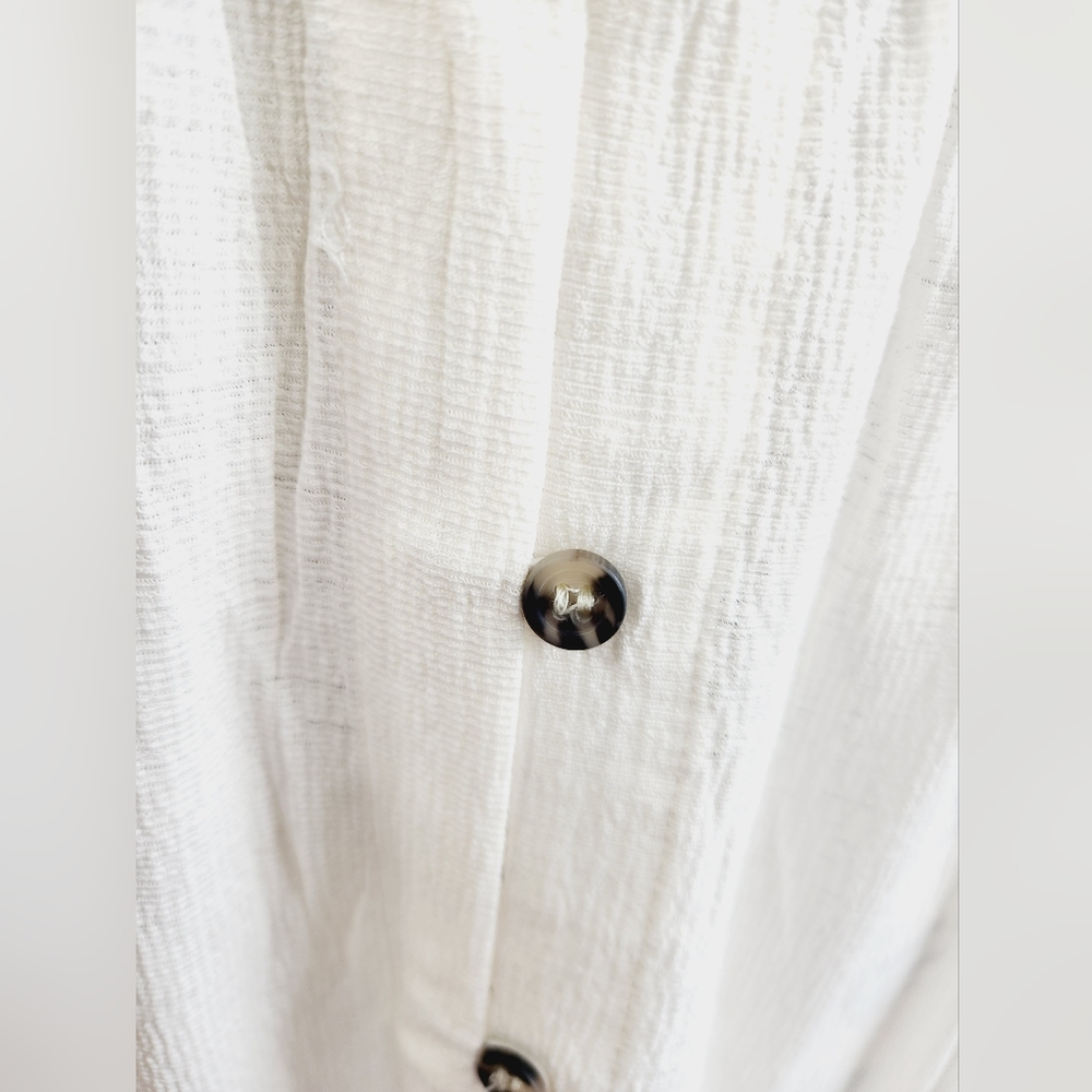 HURLEY WOMENS SOLID BUTTON FRONT TIERED MIDI DRESS - Picture 5 of 8